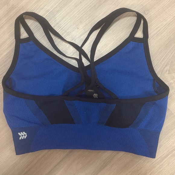 All in Motion Royal Blue and Black Sports Bra. Sz M - Picture 2 of 4